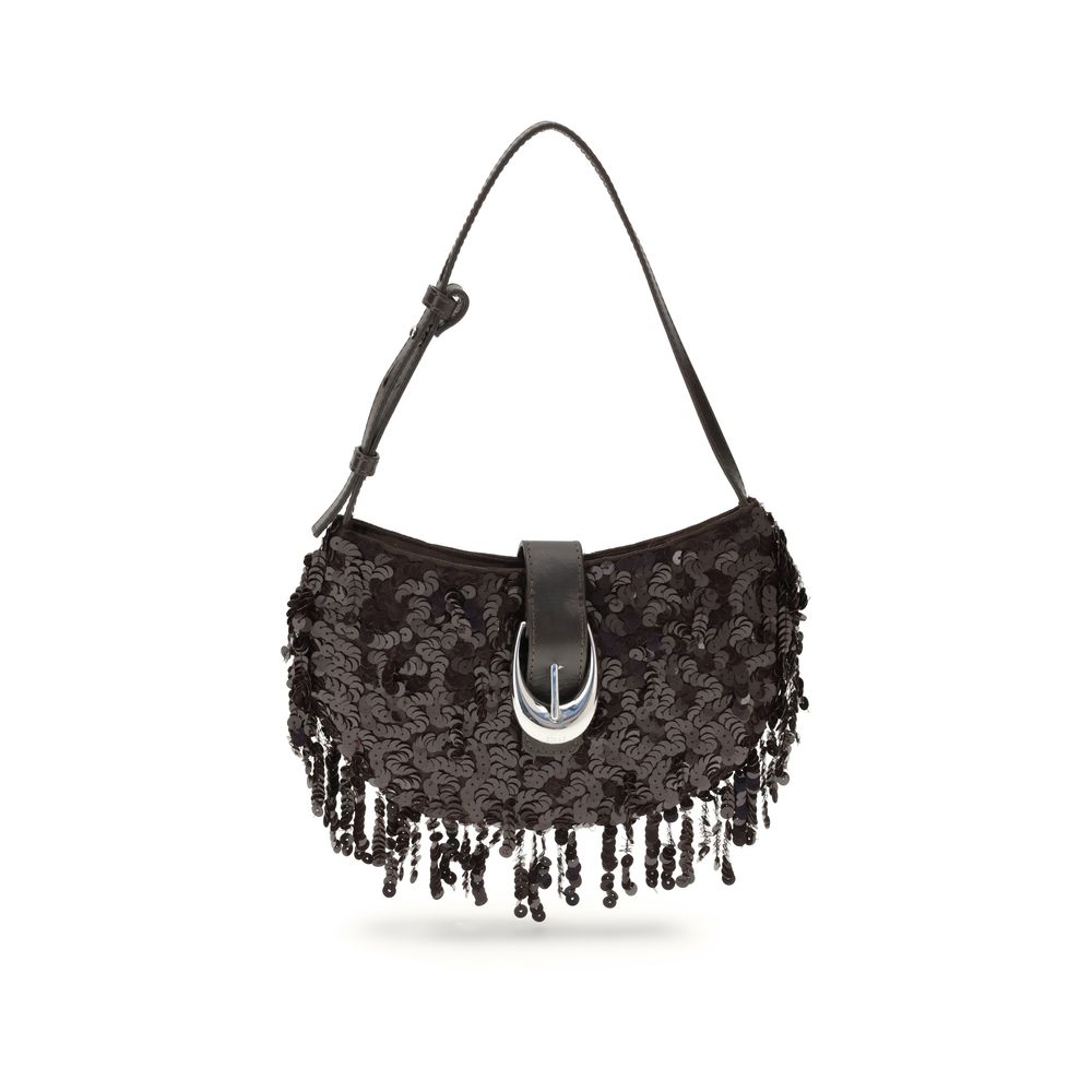 Staud Braune Schultertasche aus Polyester